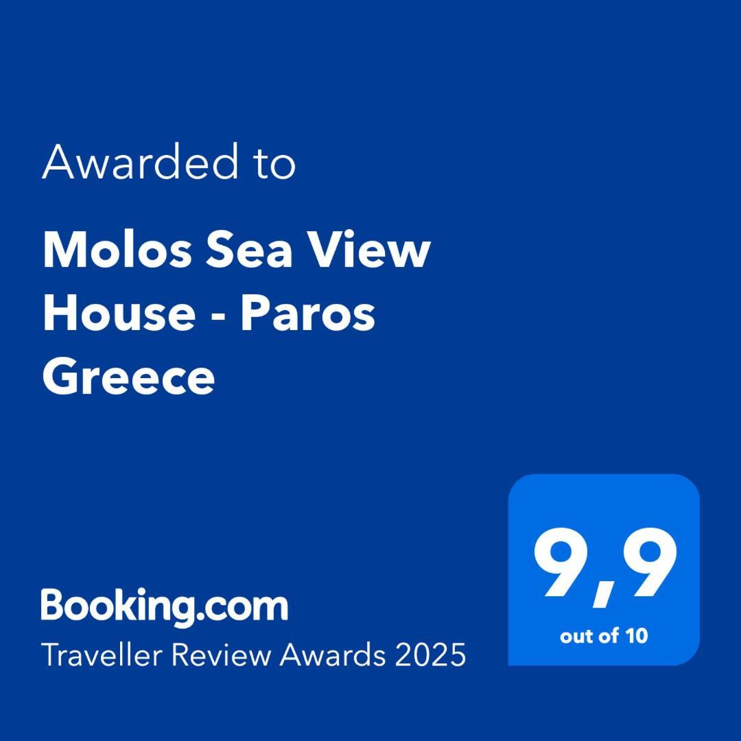 Molos Sea View House - Paros Greece Eksteriør billede